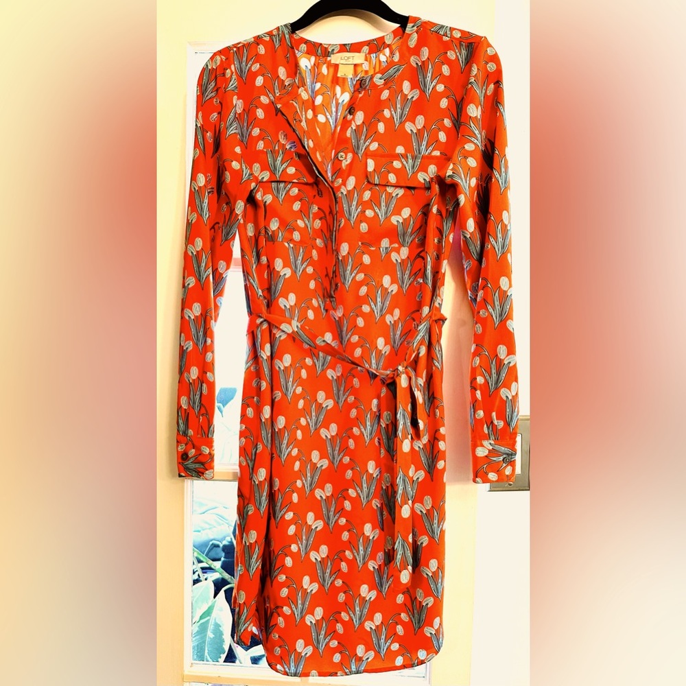Ann Taylor Loft Summer Dress 100% Polyester size S